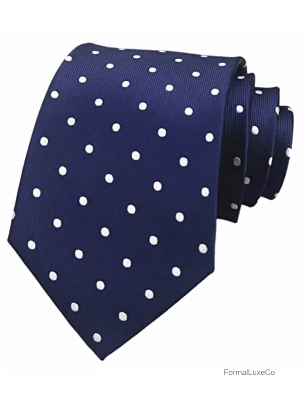 Men's Jacquard Polka Dot Necktie - Formal Skinny Tie